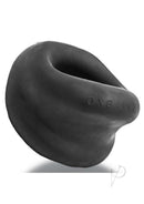Oxballs Meat Big Bulge Lifter Cockring Night Edition Black, showcasing a comfort-fit design to enhance bulge.