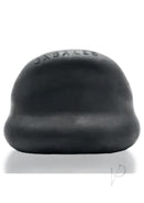 Oxballs Meat Big Bulge Lifter Cockring Night Edition Black showcasing its ergonomic design for enhanced comfort.