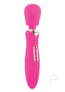Bodywand Rumble 10 Inch Wand Massager Hot Pink with flexible neck and broad head for all-over intimate massage.