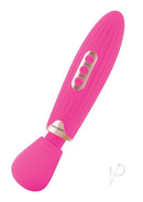 Bodywand Rumble 8 Inch Rechargeable Wand Massager Hot Pink with ergonomic design and control buttons.