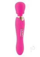 Bodywand Rumble 12 Inch Rechargeable Wand Massager Hot Pink displayed on a white background.