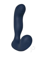 Svakom Iker Neo App Compatible Prostate Vibrator in navy blue, designed for precise prostate stimulation.