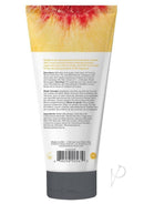 Coochy Shave Cream Peachy Keen 0.5 Oz Sampler Tube back view with ingredients and usage instructions.
