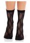 Bow Net Anklets Black O/s-3