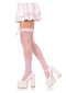 Lace Garter Stripe Thigh Bow Lt Pnk Os-1