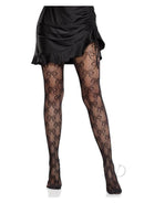 Leg Avenue Bow Net Tights in black, featuring a woven bow design, perfect for a flirty, stylish look.