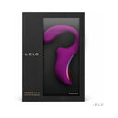 LELO ENIGMA CRUISE Suction Dual Stimulator Deep Rose packaging showcasing its unique design and technology.