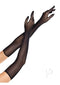 Opera Length Fishnet Gloves Black O/s-0