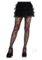 Double Heart Net Tights Black O/s-0