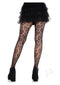 Double Heart Net Tights Black O/s-2