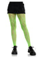 Flame Net Tights. Neon Green O/s-0