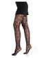 Leg Avenue Camellia Lace Tights in black, showcasing intricate lace design and elegant fit for a seductive look.