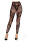 Lace And Net Illusion Footless Tights Bl-0