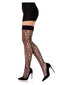 Fractured Net Thigh Highs Black O/s-1
