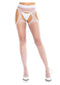 Spandex Sheer Scallop Suspend Hose Wht-0