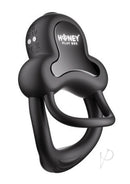 Honey Play Box Anello App Control Cock Ring Black for enhanced intimacy and pleasure with a dual-ring design.