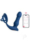 Cyrus App Controlled Thrusting Prostate Massager Blue with smartphone app for personalized pleasure.
