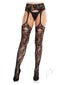 Leg Ave Bloom Stckng Ct Thi Grtr Blk Os-0