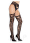 Leg Ave Bloom Stckng Ct Thi Grtr Blk Os-1