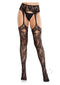 Leg Ave Bloom Stckng Ct Thi Grtr Blk Os-3