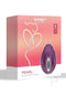 Pearl App Controlled Panty Vibrator Purple by Honey Play Box in elegant packaging showcasing its unique shell shape.