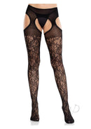 Scllpd Crss Flrl Suspend Hose Blk Os-3