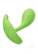 Oly 2 App Enabled Wearable Vibrator Green by Honey Play Box with ergonomic design for G-spot stimulation.