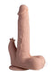 Colter 8.5 inches App Controlled Thrusting Dildo Tan featuring lifelike details and suction cup base.