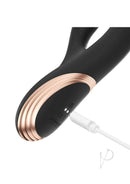 GEM G iggle Balls Rabbit Vibrator Black by Honey Play Box with charging cable and sleek design.