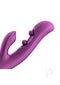 GEM G iggle Balls Rabbit Vibrator Purple by Honey Play Box close-up view showcasing its twin ball mechanism and design.