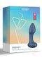 Frenzy App Controlled Rotating Anal Vibrator Blue in packaging by Honey Play Box.