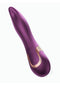 Fling App Controlled Oral Licking Vibrator by Honey Play Box in a vibrant purple color with elegant gold accents.