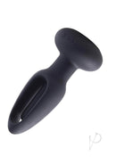 Snuggy Tapping Anal Plug Vibrator Black by Honey Play Box, a flapping anal sex toy for intense pleasure and vibrations.