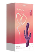 Trilux App Controlled Rabbit Vibrator Purple Honey Play Box packaging with a pink gradient design.