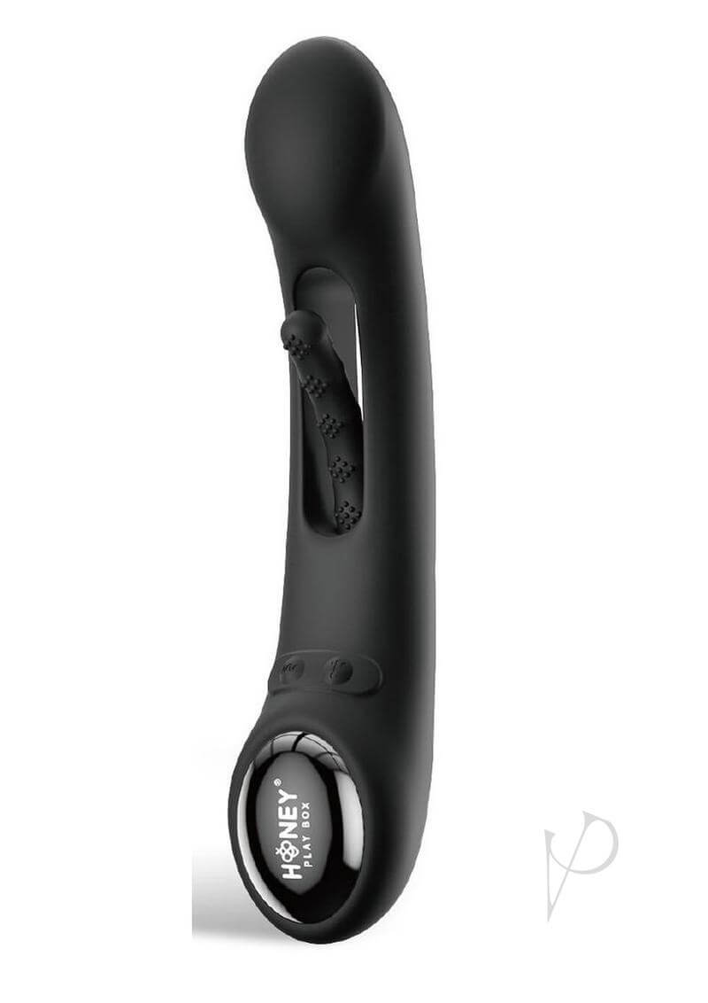 Tempo App Controlled Tapping G spot Vibrator Black with sleek design and unique tapping function.
