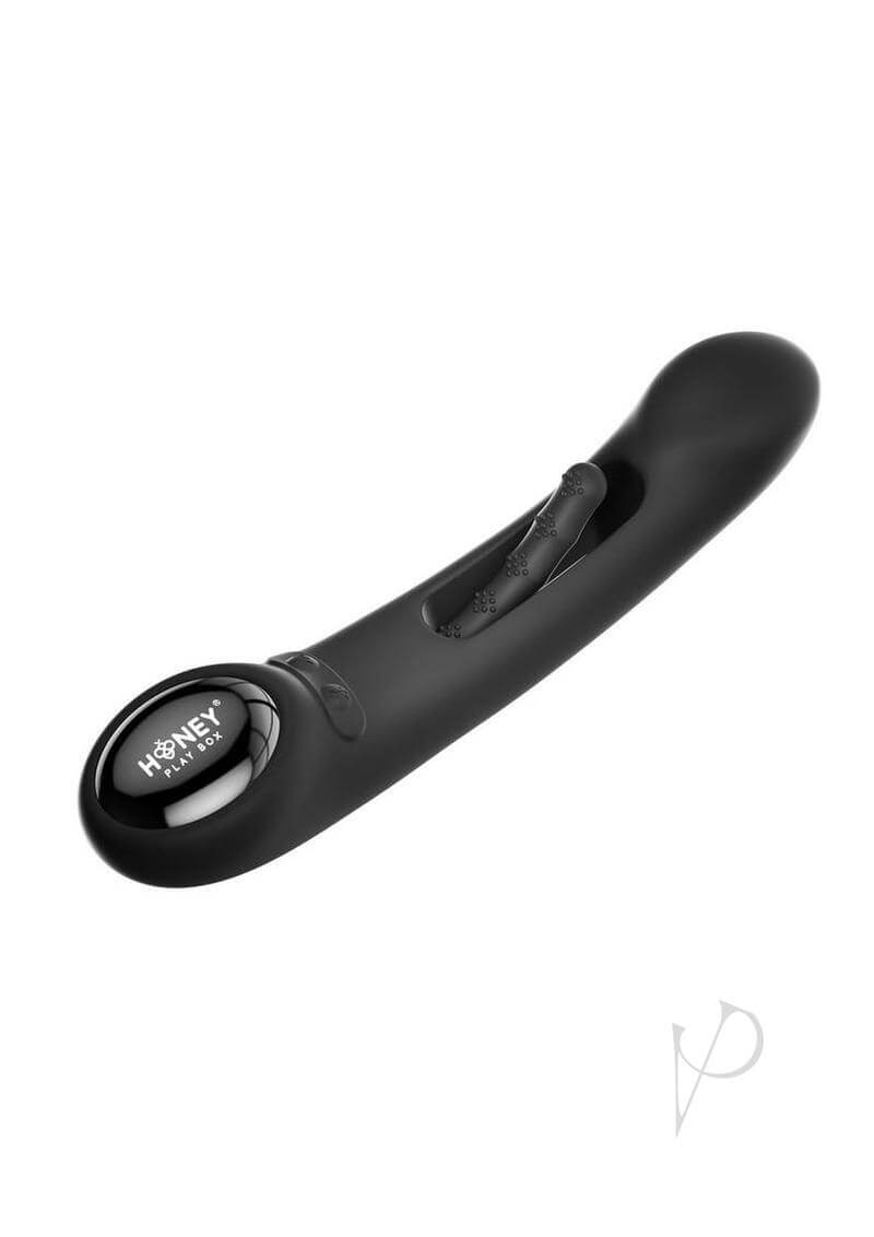 Tempo App Controlled Tapping G spot Vibrator Black, sleek design with tapping function for enhanced pleasure.