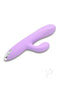 Velvet Thruster Powerful Thrusting Rabbit Vibrator Purple showcasing sleek design and dual motors for intense pleasure.