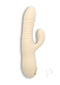 Velvet Thruster Powerful Thrusting Rabbit Vibrator Vanilla designed for pleasure and power in a handheld size.