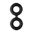 Forto F-81 Silicone Cock & Ball Double Ring Medium Black for enhanced pleasure and sensitivity in intimate sessions.