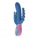 PMV20 Vice Double Vibrator Silicone Blue, a dual stimulator for simultaneous pleasure.