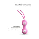 Love To Love Joia Silicone Kegel Balls Pink Passion designed for pelvic floor stimulation with weighted metal balls.