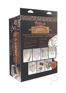 Glitterati Penis Party Pack Black and Gold - complete party kit for bachelorette and birthday celebrations