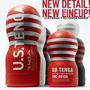 Tenga SD Original Vacuum Cup Masturbator Red showcased among U.S. Tenga lineup, highlighting design and branding.