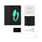 LELO TIANI HARMONY Dual Stimulation Couples Vibrator Aqua in packaging with USB charger and introduction card.