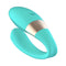 LELO TIANI HARMONY Dual Stimulation Couples Vibrator Aqua in a smooth aqua design showcasing dual stimulation capabilities.