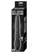 Ass-Sation Magic Wand Silicone Anal Vibrator Black packaging with 10 vibrating functions for anal exploration.
