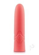Hush Bullet Soundless Vibrator Pink displayed against a white background, showcasing its sleek, soft silicone design.