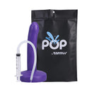 Tantus Pop Slim Squirting Silicone Dildo Indiglow