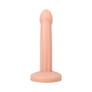 Tantus Pop 7.25 Inch Silicone Squirting Dildo Cream in a sleek, skin-tone design, perfect for realistic play.