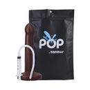 Tantus Pop Squirting Silicone Dildo Espresso